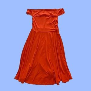 New York and company orange dress